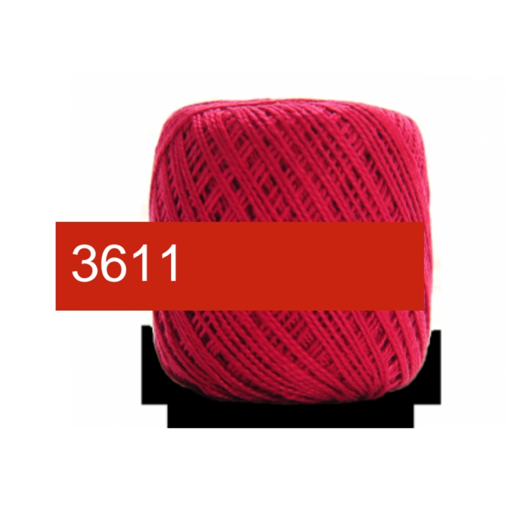 5/$15 Circulo Rubi Brilhante Pink Red 3611 40m 5g Mercerized Cotton